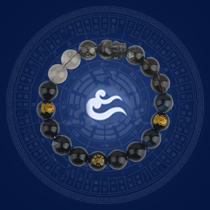 Buddha Stones Pięć Elementów Różnorodny Kryształ Agat Bransoletka PiXiu Wealth - image 16