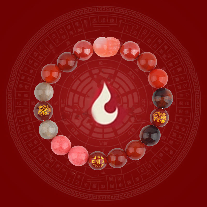 Buddha Stones Pięć Elementów Różnorodny Kryształ Agat Bransoletka PiXiu Wealth - image 22