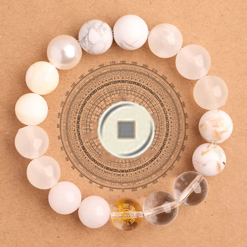 Buddha Stones Pięć Elementów Różnorodna Agatowa Bransoletka Równowagi Szczęścia - image 5