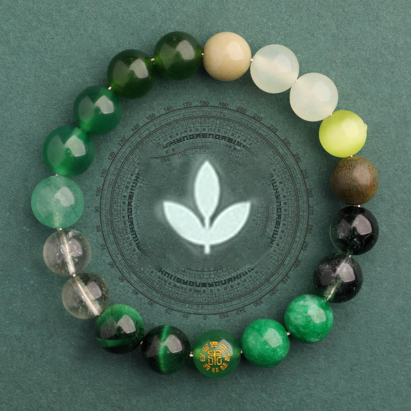 Buddha Stones Pięć Elementów Różnorodna Agatowa Bransoletka Równowagi Szczęścia