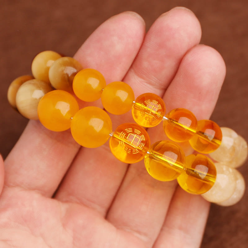 Buddha Stones Pięć Elementów Różnorodna Agatowa Bransoletka Równowagi Szczęścia - image 52