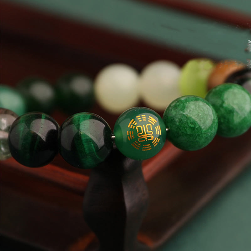 Buddha Stones Pięć Elementów Różnorodna Agatowa Bransoletka Równowagi Szczęścia - image 16