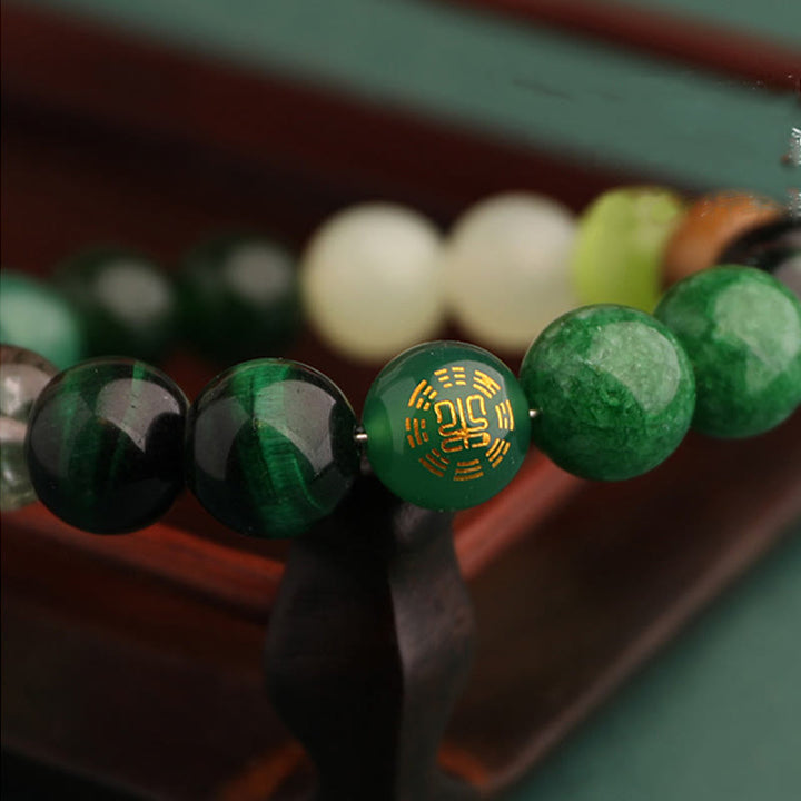 Buddha Stones Pięć Elementów Różnorodna Agatowa Bransoletka Równowagi Szczęścia - image 16