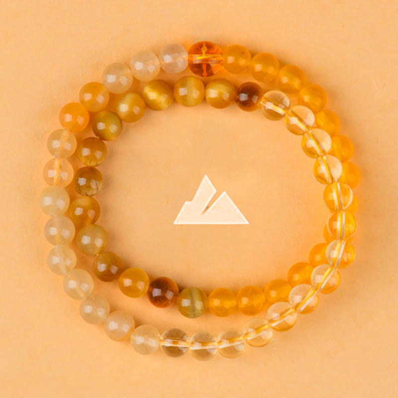 Buddha Stones Pięć Elementów Różny Agat Kryształ Chalcedon Biały Kryształ Biały Agat Bransoletka Szczęścia - image 32