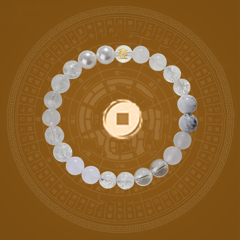 Buddha Stones Pięć Elementów Różnorodny Kryształ Agatu Kwarc Rutilowany Tygrysie Oko Żółty Agat Cytryn Bransoletka Szczęścia - image 12