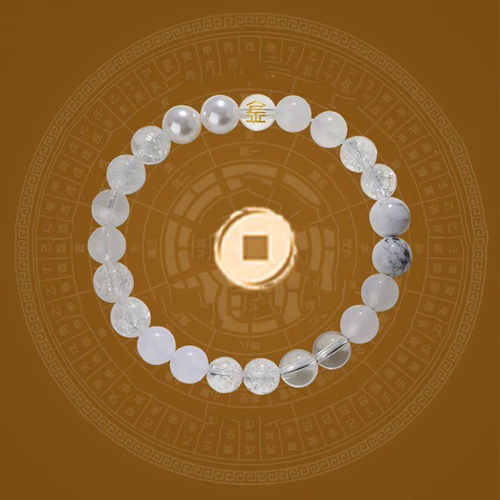 Buddha Stones Pięć Elementów Różnorodny Kryształ Agatu Kwarc Rutilowany Tygrysie Oko Żółty Agat Cytryn Bransoletka Szczęścia - image 12