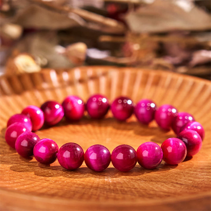 Bransoletka Buddha Stones Red Tiger Eye Calm
