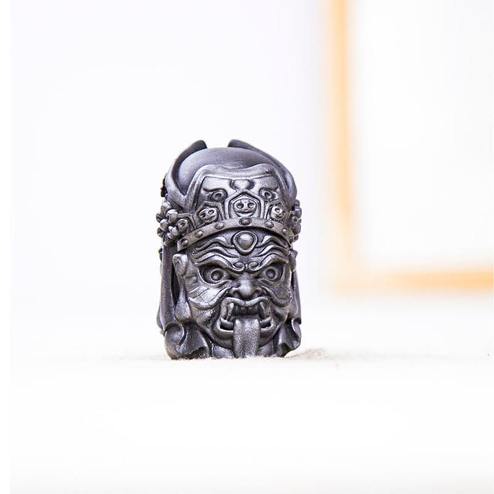 Buddha Stones Ręcznie Zakiram Żelazo Proszek Rdza Odlew Żywicy Statua Zen Dekoracja Domu - image 23
