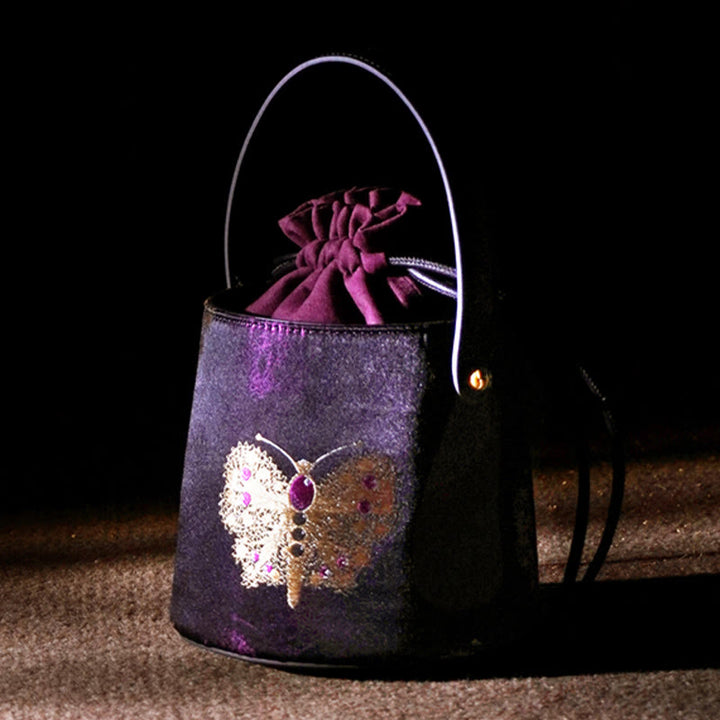 Torebka na ramię z brokatem Buddha Stones Butterfly Song Crossbody