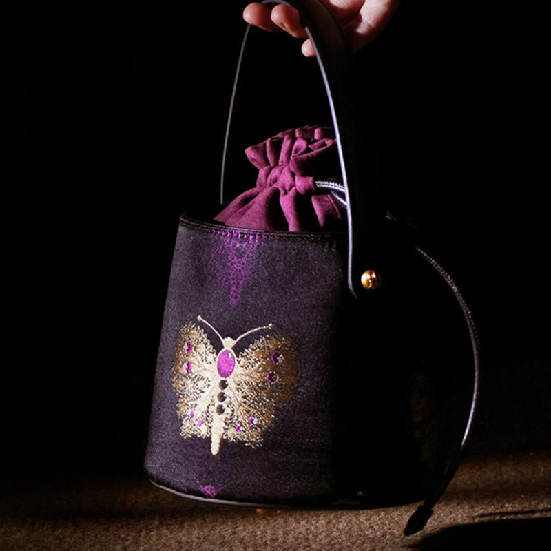 Torebka na ramię z brokatem Buddha Stones Butterfly Song Crossbody