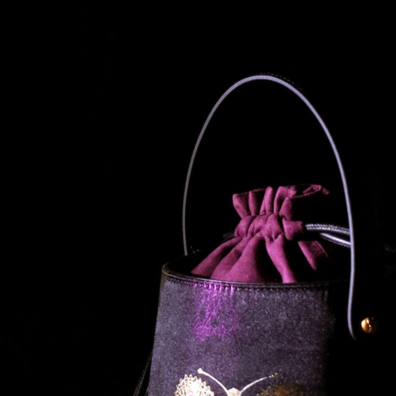 Torebka na ramię z brokatem Buddha Stones Butterfly Song Crossbody