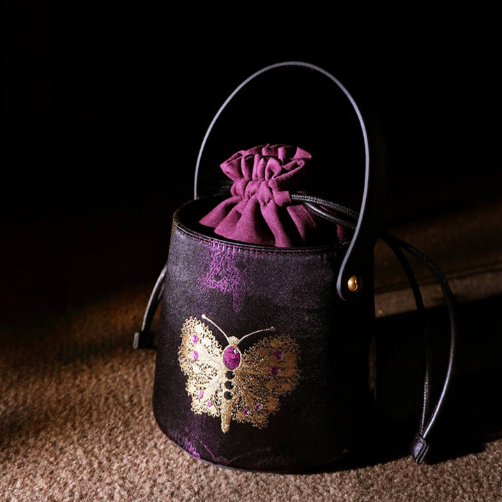 Torebka na ramię z brokatem Buddha Stones Butterfly Song Crossbody