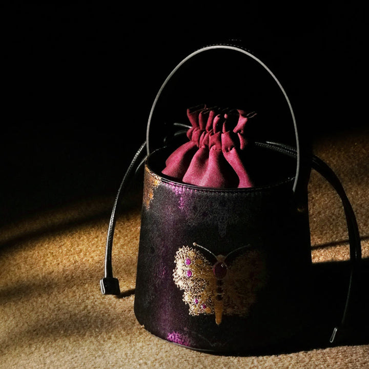 Torebka na ramię z brokatem Buddha Stones Butterfly Song Crossbody
