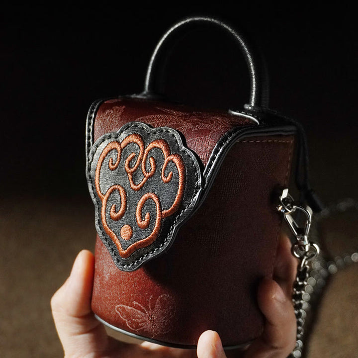 Buddha Stones , Pomyślne Chmury, Motyle, Kwiaty, Xiangyunsha, Jedwabna Torba Crossbody, Torebki Wiszące
