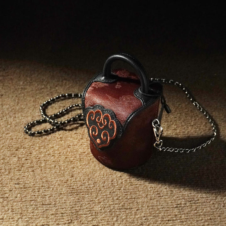 Buddha Stones , Pomyślne Chmury, Motyle, Kwiaty, Xiangyunsha, Jedwabna Torba Crossbody, Torebki Wiszące