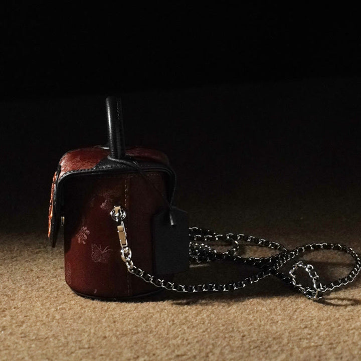 Buddha Stones , Pomyślne Chmury, Motyle, Kwiaty, Xiangyunsha, Jedwabna Torba Crossbody, Torebki Wiszące