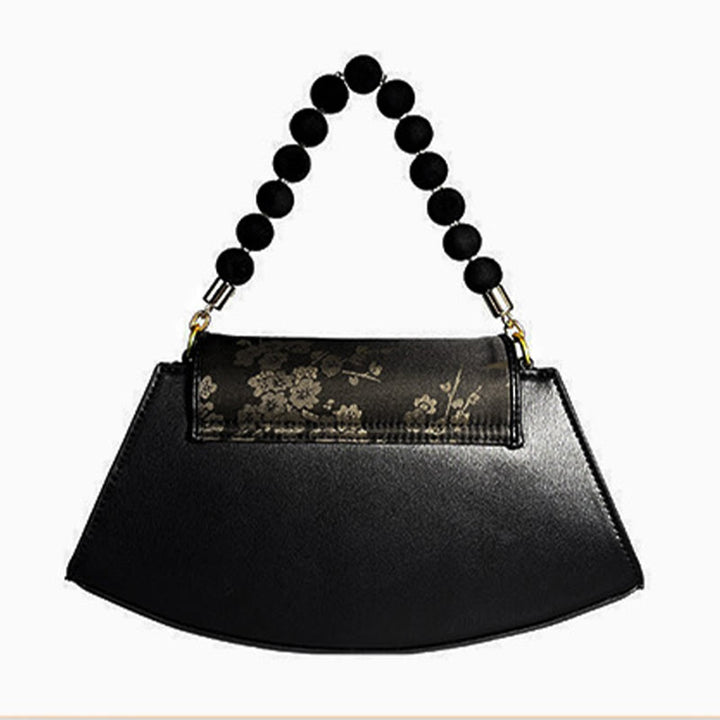Buddha Stones Śliwkowy Bambusowy Łańcuch Koralikowy Xiangyunsha Jedwabna Torba Crossbody Torba Na Ramię