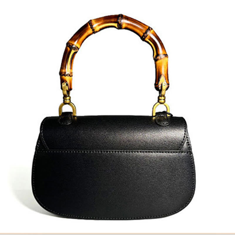 Buddha Stones Krzywa Bambusowa Uchwyt Xiangyunsha Jedwabna Torba Crossbody Hangbags