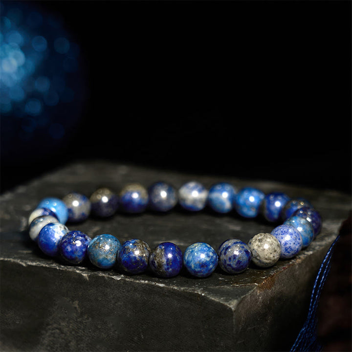 Bransoletka z Buddha Stones, lazurytu i lapis lazuli z pozytywną równowagą - image 1