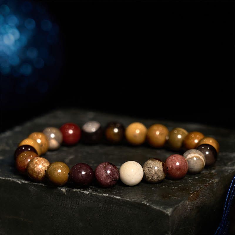 Bransoletka z Buddha Stones Mookaite do rozwoju emocjonalnego