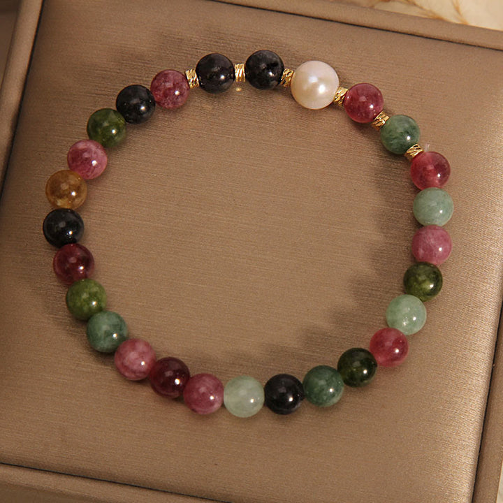 Bransoletka z Buddha Stones z turmalinem i mądrością