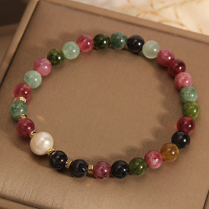 Bransoletka z Buddha Stones z turmalinem i mądrością