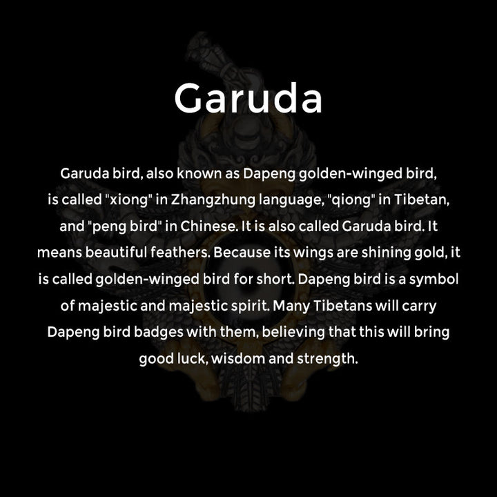 Buddha Stones 925 Srebro Tybetańskie Garuda Ptak Dzi Koralik Ochrona Naszyjnik Wisiorek - image 8