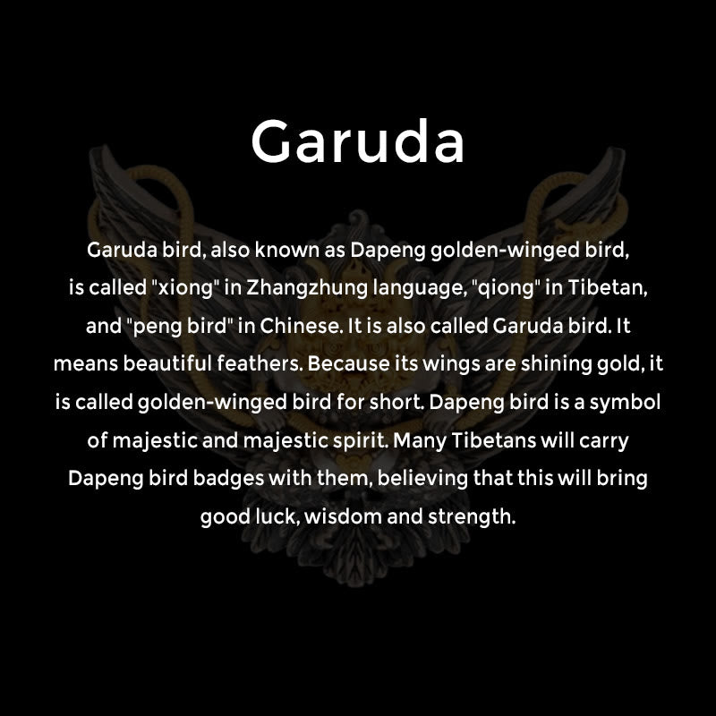 Buddha Stones 925 Srebro Sterling Tybetański Garuda Ptak Smok Wąż Mądrość Naszyjnik Wisiorek - image 8