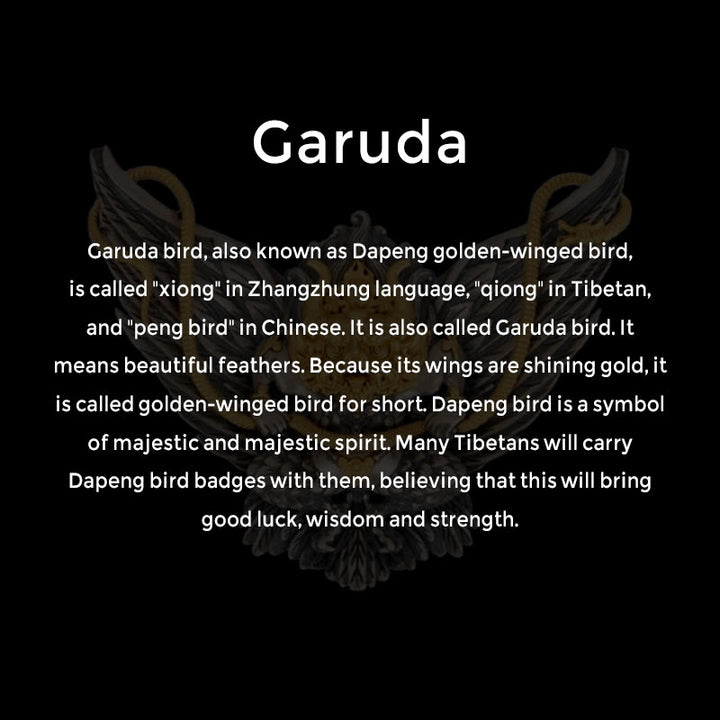 Buddha Stones 925 Srebro Sterling Tybetański Garuda Ptak Smok Wąż Mądrość Naszyjnik Wisiorek - image 8