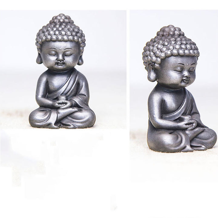 Buddha Stones ręcznie Ksitigarbha Kwan Yin Guanyin Avalokitesvara Tathagata proszek żelaza rdza obsada posąg z żywicy dekoracja wnętrz - image 32