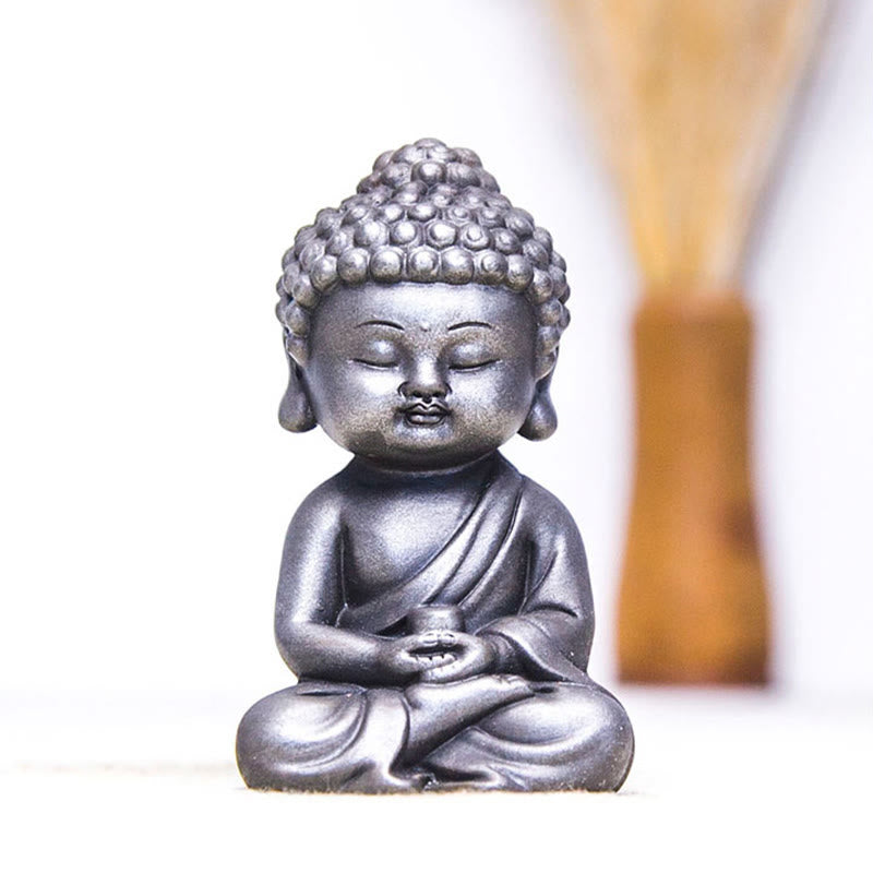 Buddha Stones ręcznie Ksitigarbha Kwan Yin Guanyin Avalokitesvara Tathagata proszek żelaza rdza obsada posąg z żywicy dekoracja wnętrz