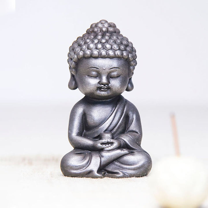 Buddha Stones ręcznie Ksitigarbha Kwan Yin Guanyin Avalokitesvara Tathagata proszek żelaza rdza obsada posąg z żywicy dekoracja wnętrz - image 31
