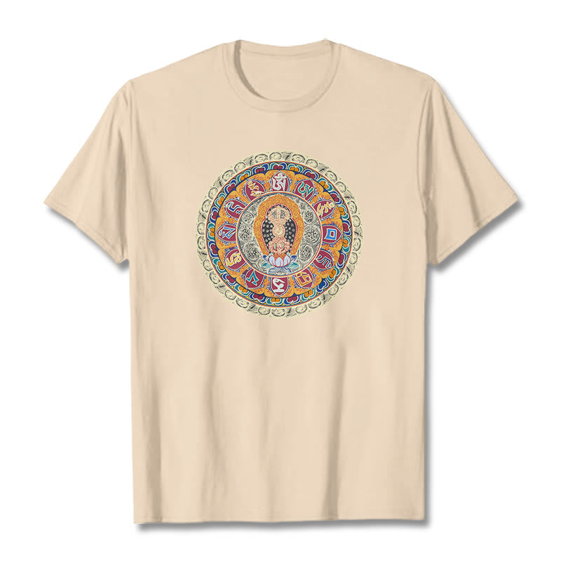 Buddha Stones Dorje Vajra Mandala Budda Bawełniana koszulka T-shirt - For - 2XL - image 0