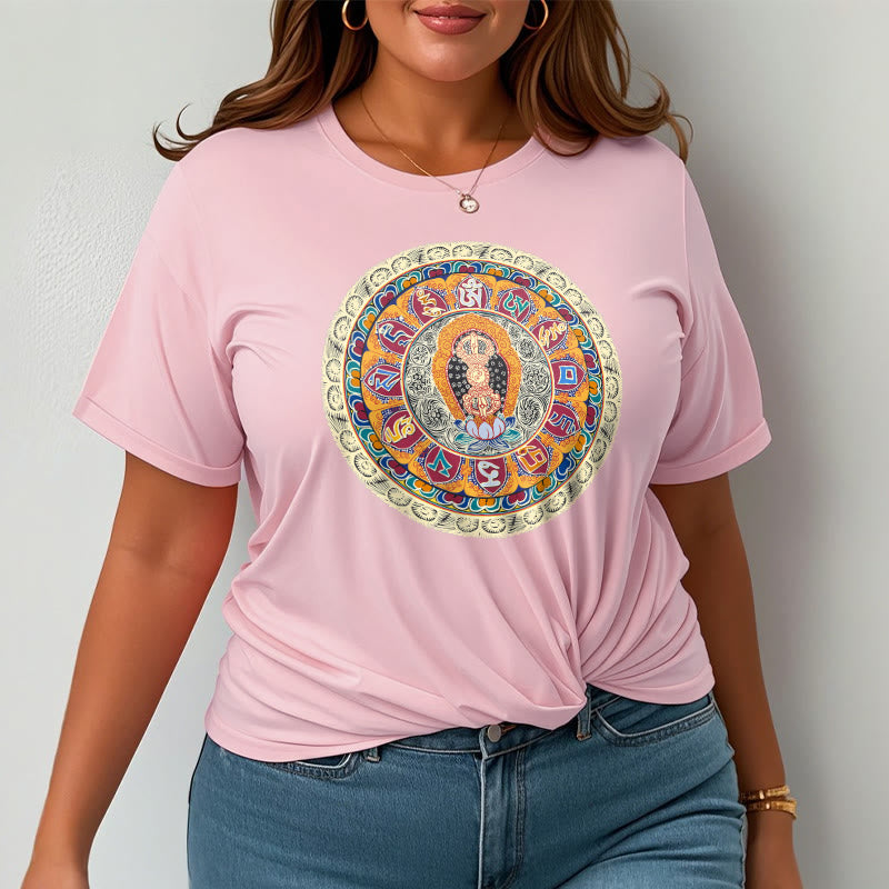 Buddha Stones Dorje Vajra Mandala Budda Bawełniana koszulka T-shirt - image 18