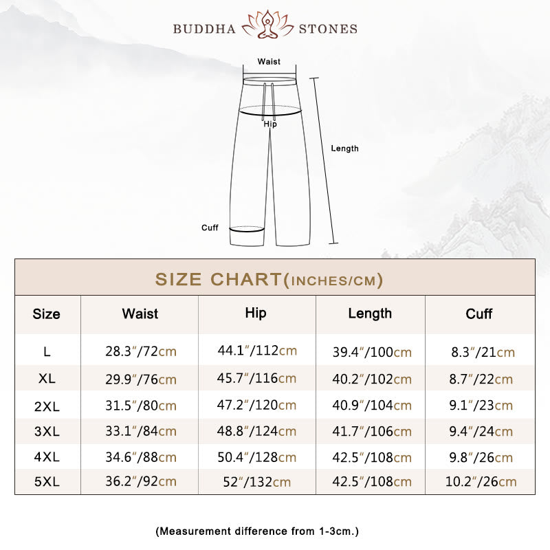 Spodnie sztruksowe męskie z kieszeniami i ściągaczem Buddha Stones na jesień i zimę - image 5