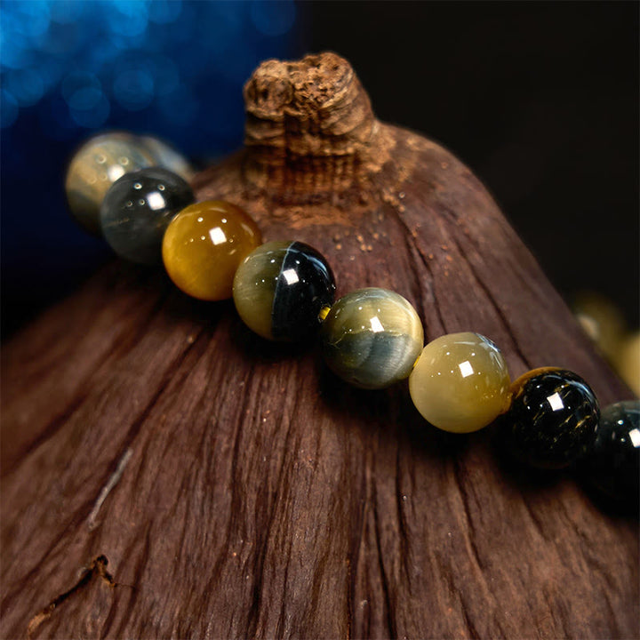 Różnorodne Buddha Stones z tygrysim okiem dodające pewności siebie
