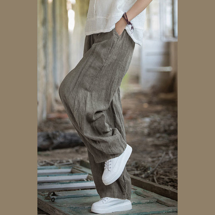 Buddha Stones Retro Tie Dye Harem Pants Casualowe damskie spodnie do jogi z kieszeniami - image 19