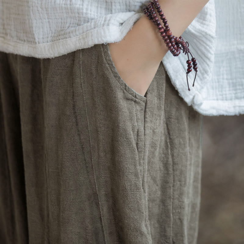 Buddha Stones Retro Tie Dye Harem Pants Casualowe damskie spodnie do jogi z kieszeniami - image 20