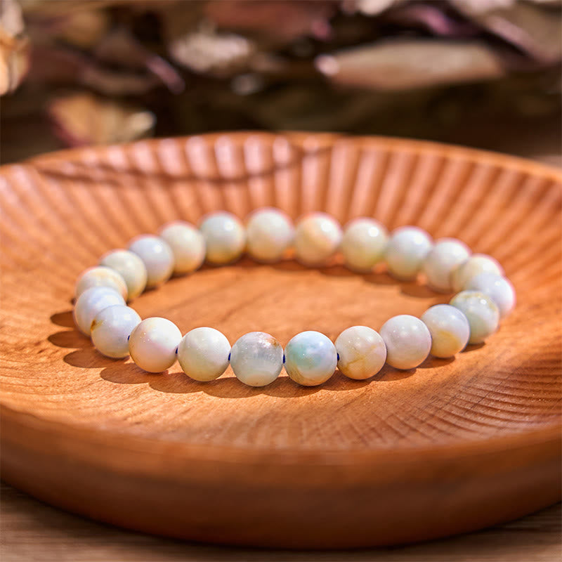 Bransoletka uspokajająca z kamieniem Buddy, różnymi kryształami, malachitem, lazurytem, ​​lapis lazuli i hemimorfitem - Hemimorfit (obwód nadgarstka: 14-16 cm) - image 9