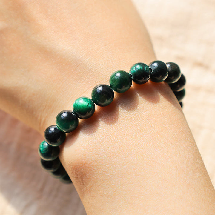 Bransoletka uspokajająca z kamieniem Buddy, różnymi kryształami, malachitem, lazurytem, ​​lapis lazuli i hemimorfitem - image 126