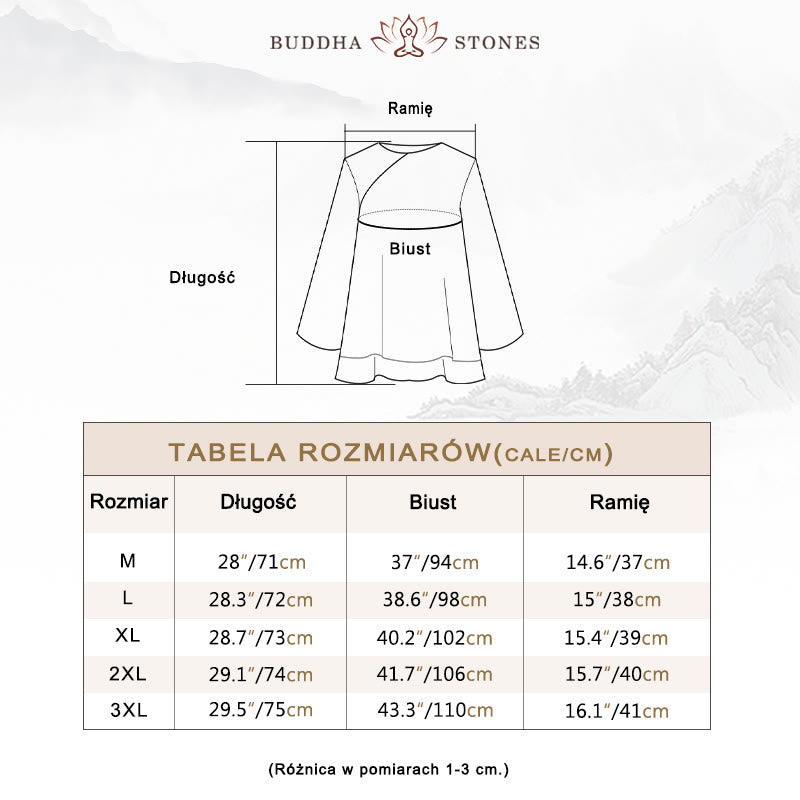 Buddha Stones 2 szt. Trzy czwarte rękawy koszula z długim rękawem szerokie spodnie do medytacji bawełna len odzież damska zestaw - image 4