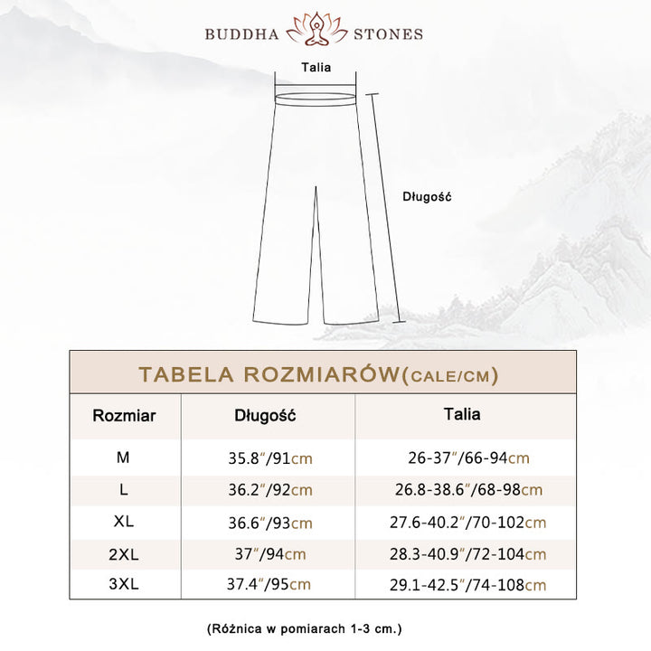 Buddha Stones 2 szt. Trzy czwarte rękawy koszula z długim rękawem szerokie spodnie do medytacji bawełna len odzież damska zestaw - image 5