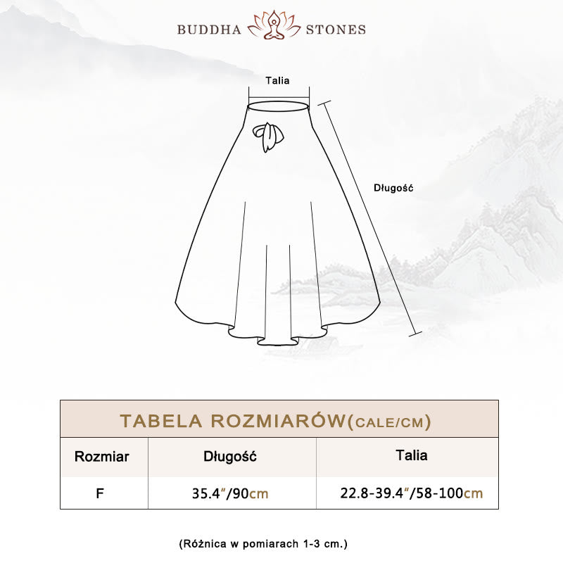 Buddha Stones Dwa Stylowe Noszenie Czeska Mandala Kwiatowa Spódnica Sznurowana Sukienka
