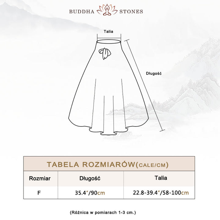 Buddha Stones Dwa Stylowe Noszenie Czeska Mandala Kwiatowa Spódnica Sznurowana Sukienka