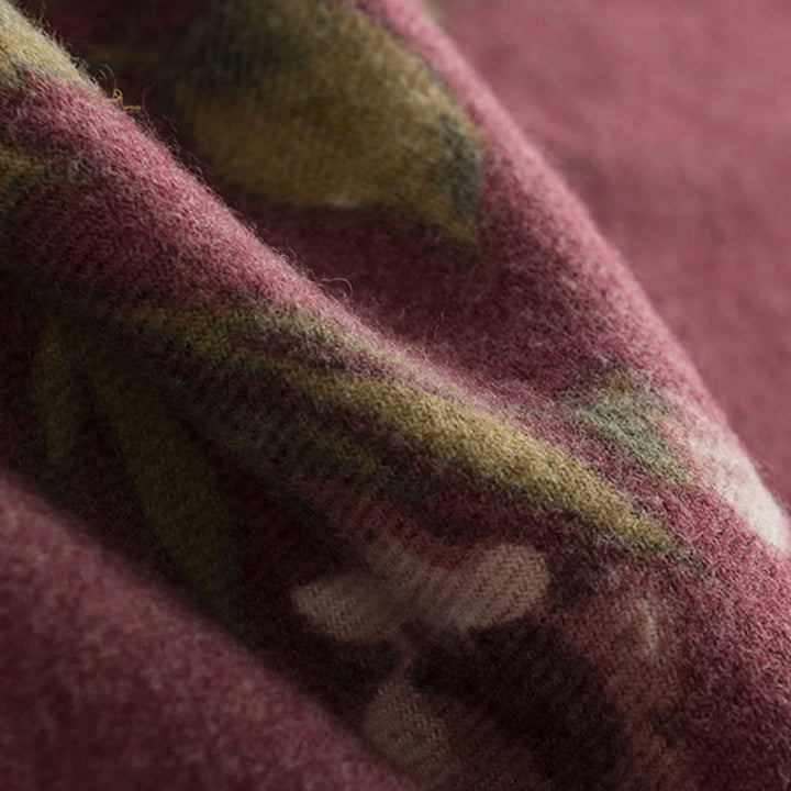 Buddha Stones Tybetański Szal Ogród Róża Jesień Zima Przytulny Podróżny Szalik Otulacz - image 7