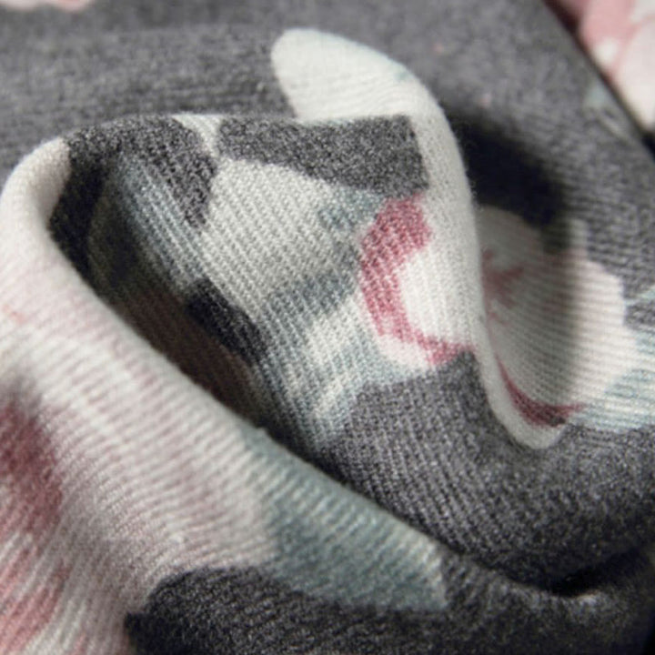 Buddha Stones Tybetański Szal Ogród Róża Jesień Zima Przytulny Podróżny Szalik Otulacz - image 21