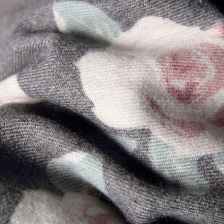 Buddha Stones Tybetański Szal Ogród Róża Jesień Zima Przytulny Podróżny Szalik Otulacz - image 24