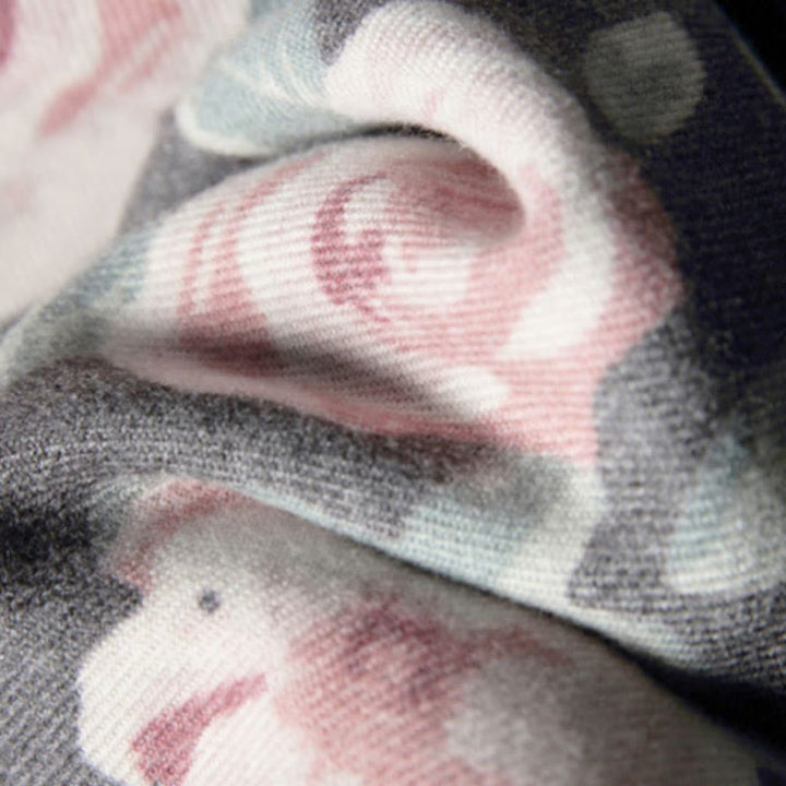 Buddha Stones Tybetański Szal Ogród Róża Jesień Zima Przytulny Podróżny Szalik Otulacz - image 23