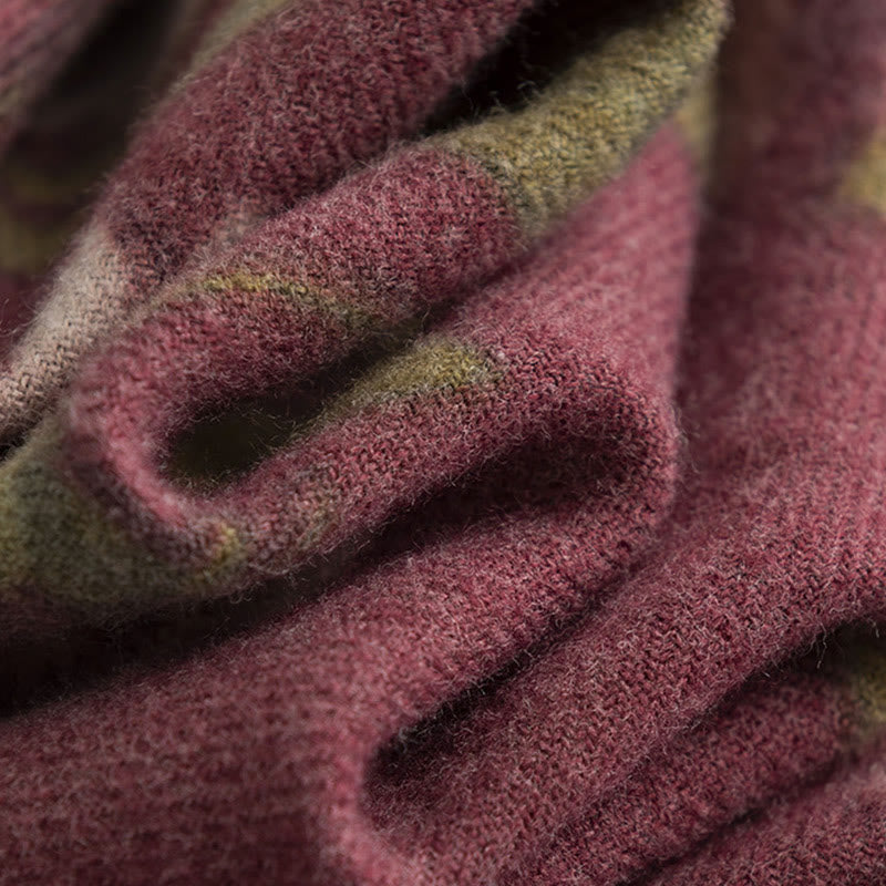 Buddha Stones Tybetański Szal Ogród Róża Jesień Zima Przytulny Podróżny Szalik Otulacz - image 9