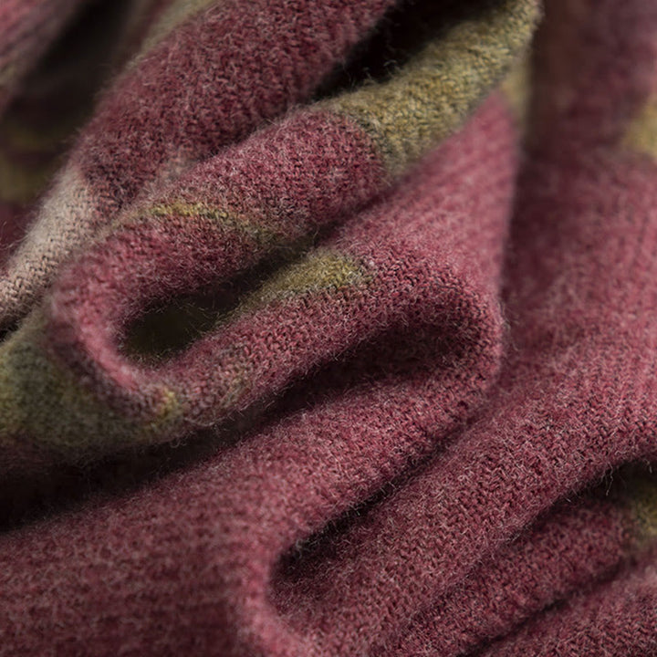 Buddha Stones Tybetański Szal Ogród Róża Jesień Zima Przytulny Podróżny Szalik Otulacz - image 9